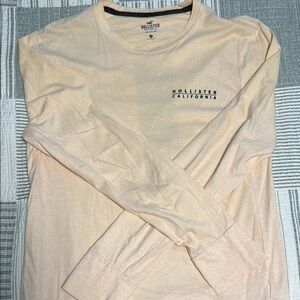 Hollister Cream Long Sleeve Tee Casual Essential
